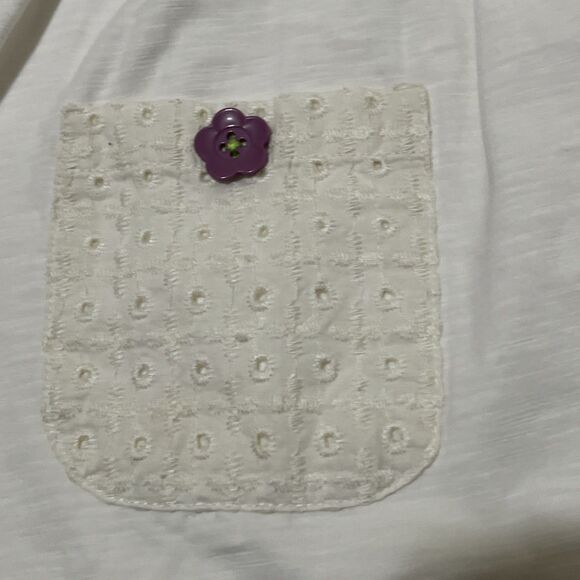 Matilda Jane Ivory Cottagecore Crochet Lace Dress 10 Button Pink Stripe Boho - Picture 7 of 14